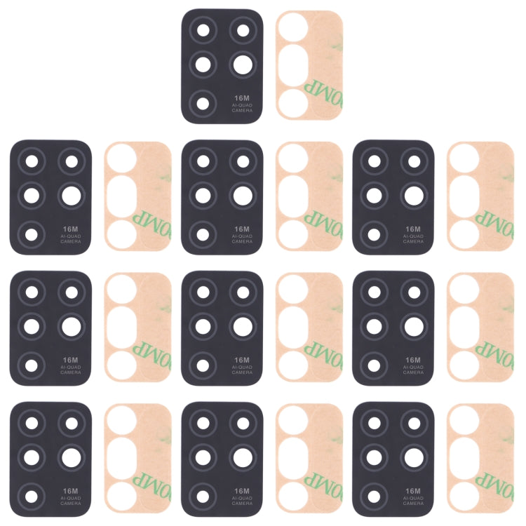 For Infinix Hot 10 X682B, X682C 10pcs Back Camera Lens - Camera Parts by PMc TechLife | Online Shopping South Africa | PMc TechLife | Buy Now Pay Later Mobicred