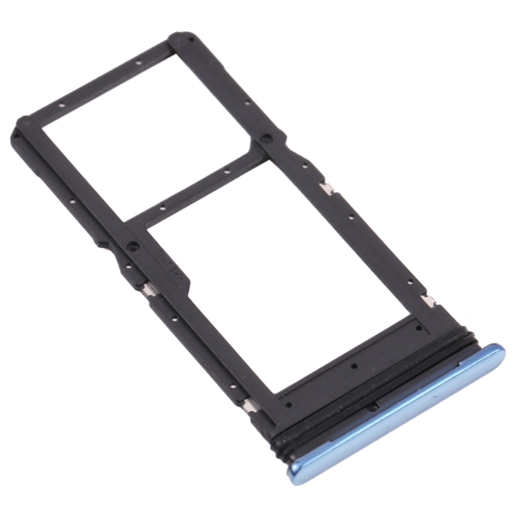SIM Card Tray + Micro SD Card Tray for Motorola Moto G100 (Blue) - Card Socket by PMc TechLife | Online Shopping South Africa | PMc TechLife | Buy Now Pay Later Mobicred