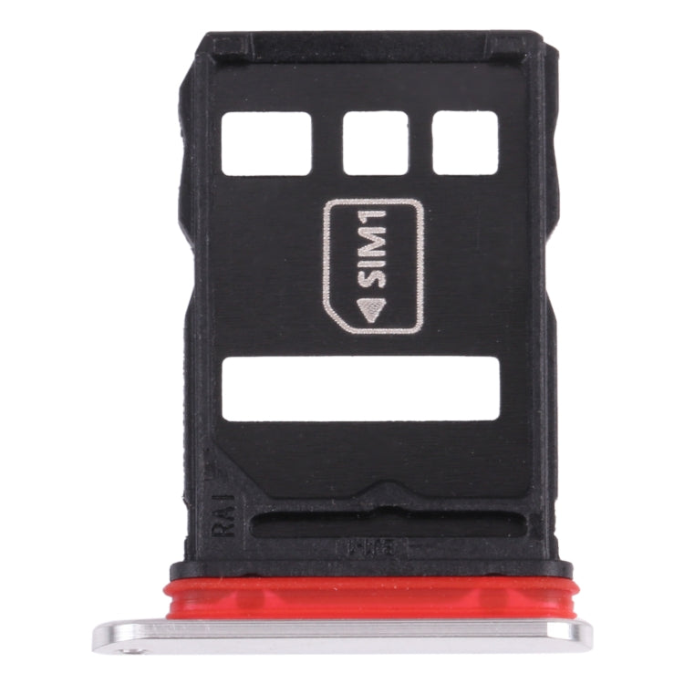 NM Card Tray + SIM Card Tray for Huawei Mate 40E 4G (Silver) - Card Socket by PMc TechLife | Online Shopping South Africa | PMc TechLife | Buy Now Pay Later Mobicred