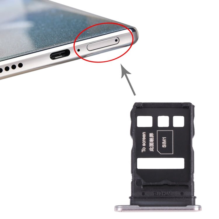 SIM Card Tray + SIM Card Tray for Honor 50 Pro (Silver) - free shipping - PMc TechLife - Order now!