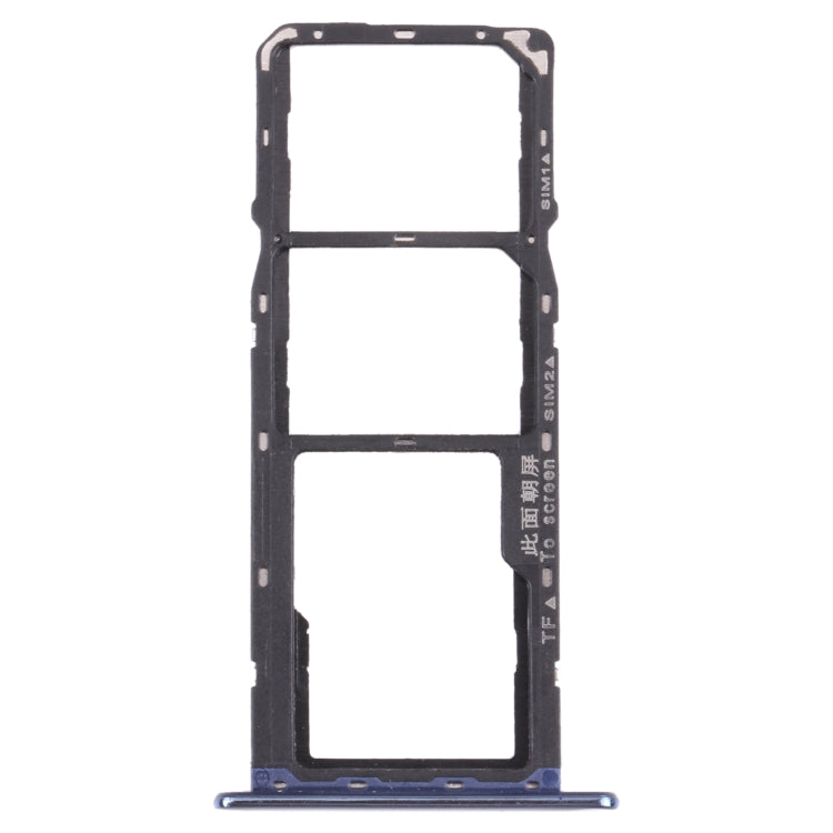 SIM Card Tray + SIM Card Tray + Micro SD Card Tray for Huawei Y6 (2018) (Blue) - Card Socket by PMc TechLife | Online Shopping South Africa | PMc TechLife | Buy Now Pay Later Mobicred