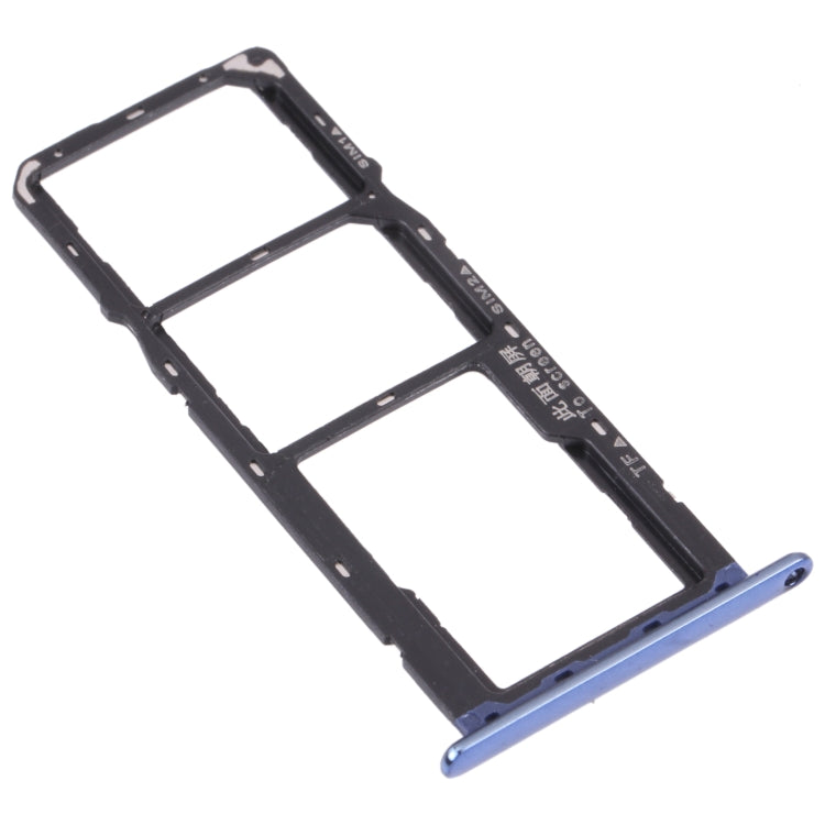 SIM Card Tray + SIM Card Tray + Micro SD Card Tray for Huawei Y6 (2018) (Blue) - Card Socket by PMc TechLife | Online Shopping South Africa | PMc TechLife | Buy Now Pay Later Mobicred