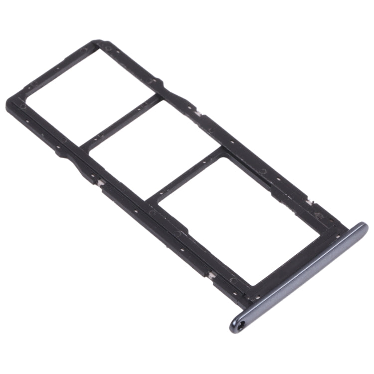 SIM Card Tray + SIM Card Tray + Micro SD Card Tray for Honor 7A Pro (Black) - Card Socket by PMc TechLife | Online Shopping South Africa | PMc TechLife | Buy Now Pay Later Mobicred