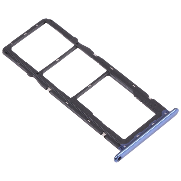 SIM Card Tray + SIM Card Tray + Micro SD Card Tray for Honor 7A Pro (Blue) - Card Socket by PMc TechLife | Online Shopping South Africa | PMc TechLife | Buy Now Pay Later Mobicred