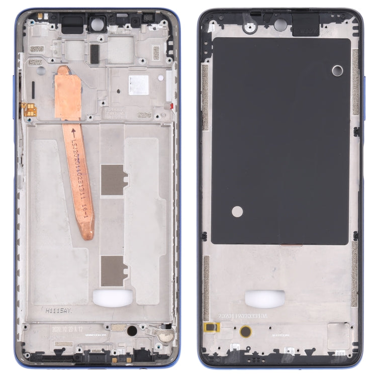 Original Middle Frame Bezel Plate for Xiaomi Poco X3 (Blue) - Frame Bezel Plate by PMC TechLife | Online Shopping South Africa | PMC TechLife | Buy Now Pay Later Mobicred