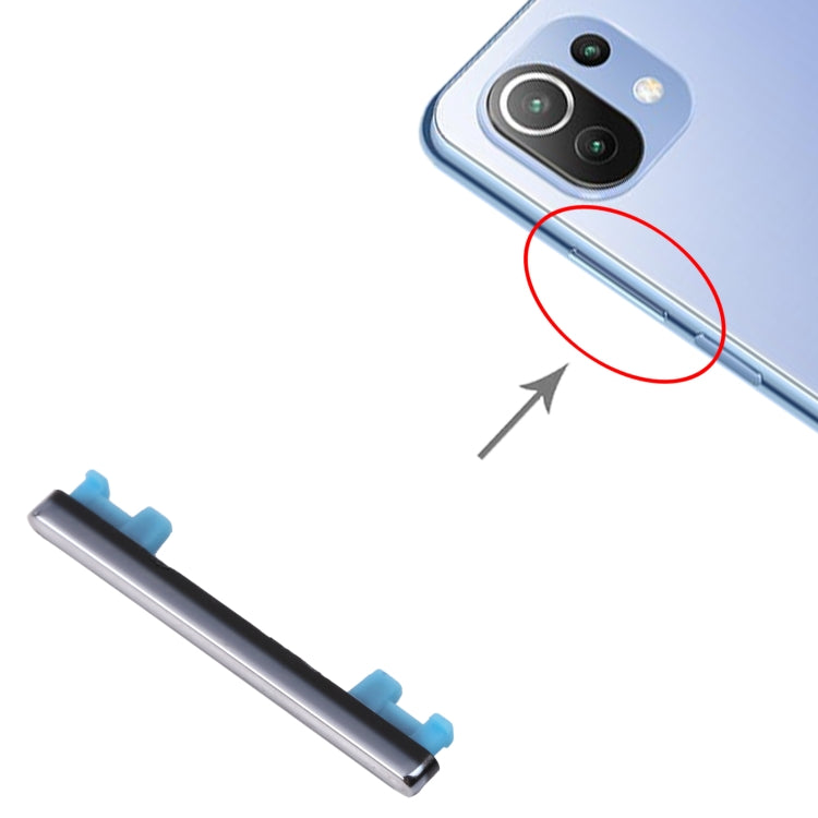 Volume Control Button for Xiaomi Mi 11 Lite (Silver) - Home key & Side Key by PMc TechLife | Online Shopping South Africa | PMc TechLife | Buy Now Pay Later Mobicred
