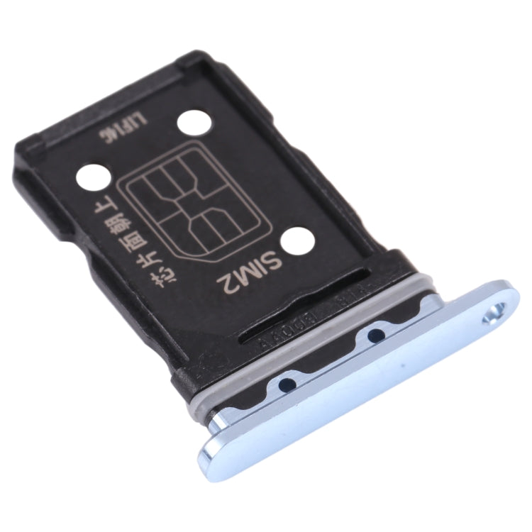 For OPPO Reno6 Pro 5G  SIM Card Tray + SIM Card Tray (Blue) - Card Tray by PMc TechLife | Online Shopping South Africa | PMc TechLife | Buy Now Pay Later Mobicred