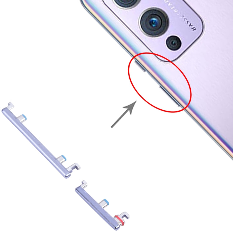 For OnePlus 9 Original Power Button and Volume Control Button (Purple) - Home key & Side Key by PMC TechLife | Online Shopping South Africa | PMC TechLife | Buy Now Pay Later Mobicred