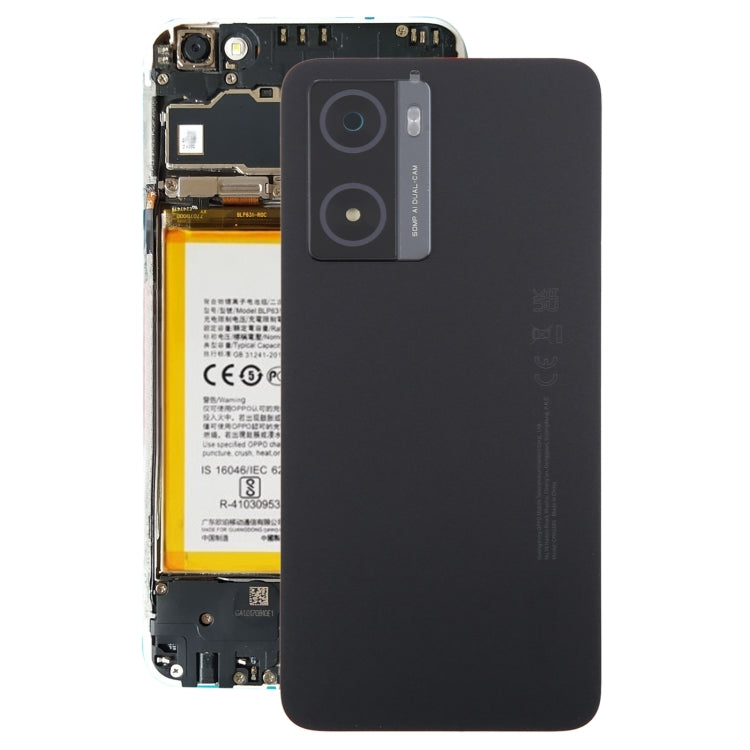 For OPPO A77s Original Battery Back Cover with Camera Lens Cover(Black) - free shipping - PMC TechLife - Order now!