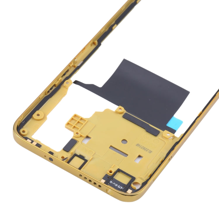 Original Middle Frame Bezel Plate for Xiaomi Poco M4 Pro 4G MZB0B5VIN(Yellow) - Frame Bezel Plate by PMC Jewellery | Online Shopping South Africa | PMC Jewellery | Buy Now Pay Later Mobicred