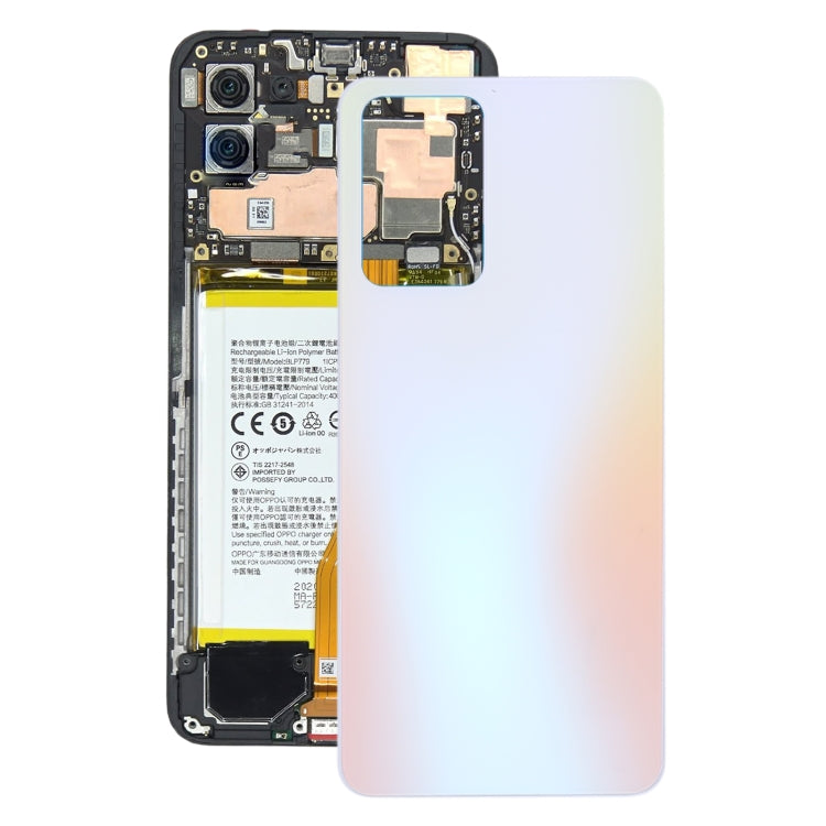 For OPPO Reno7 5G China Glass Battery Back Cover (Pink) - Back Cover by PMC TechLife | Online Shopping South Africa | PMC TechLife | Buy Now Pay Later Mobicred