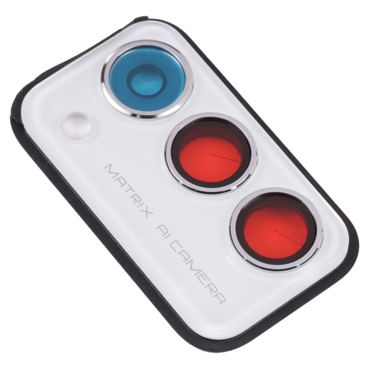 For OPPO Realme Q3 Pro 5G / Realme Q3 Pro Carnival  Back Camera Lens Frame (White) - Camera Series by PMC TechLife | Online Shopping South Africa | PMC TechLife | Buy Now Pay Later Mobicred