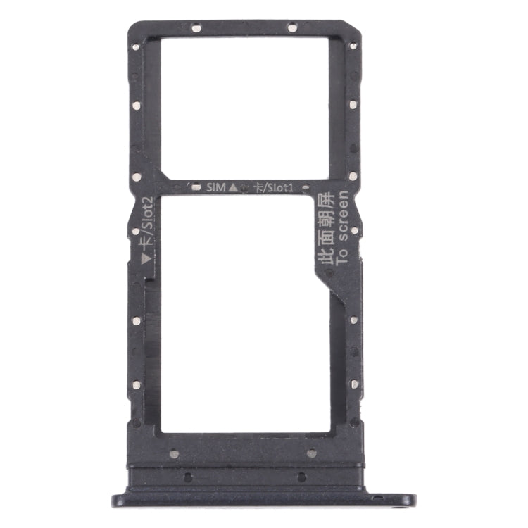SIM Card Tray + SIM Card Tray / Micro SD Card Tray for Honor Play 20 (Black) - Card Socket by PMc TechLife | Online Shopping South Africa | PMc TechLife | Buy Now Pay Later Mobicred