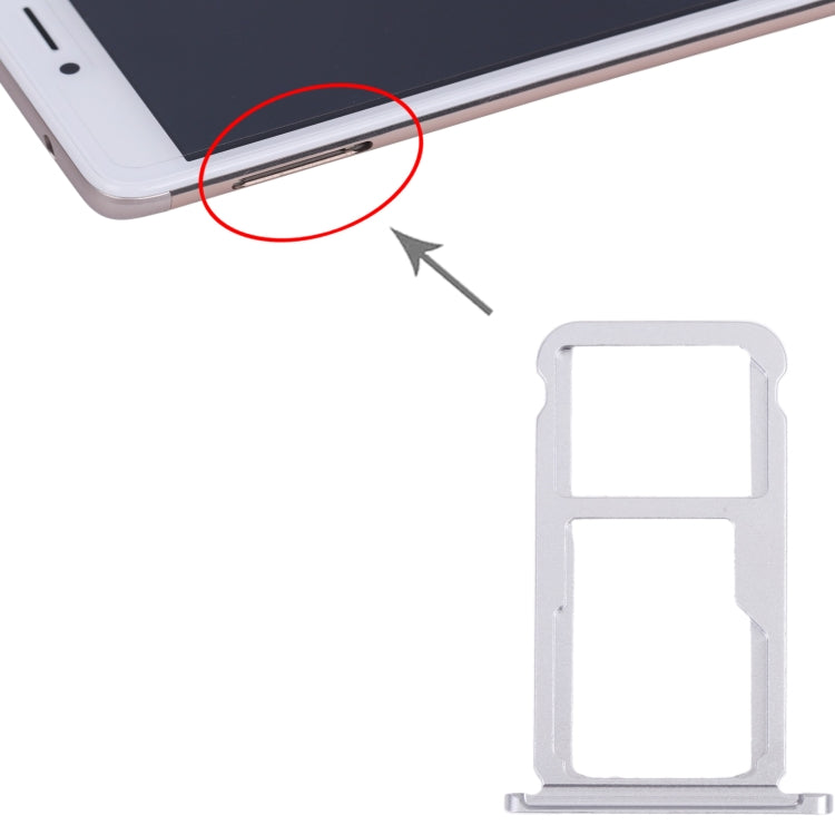 SIM Card Tray + SIM Card Tray / Micro SD Card Tray for Honor Mate 9 Lite (Grey) - Card Socket by PMc TechLife | Online Shopping South Africa | PMc TechLife | Buy Now Pay Later Mobicred