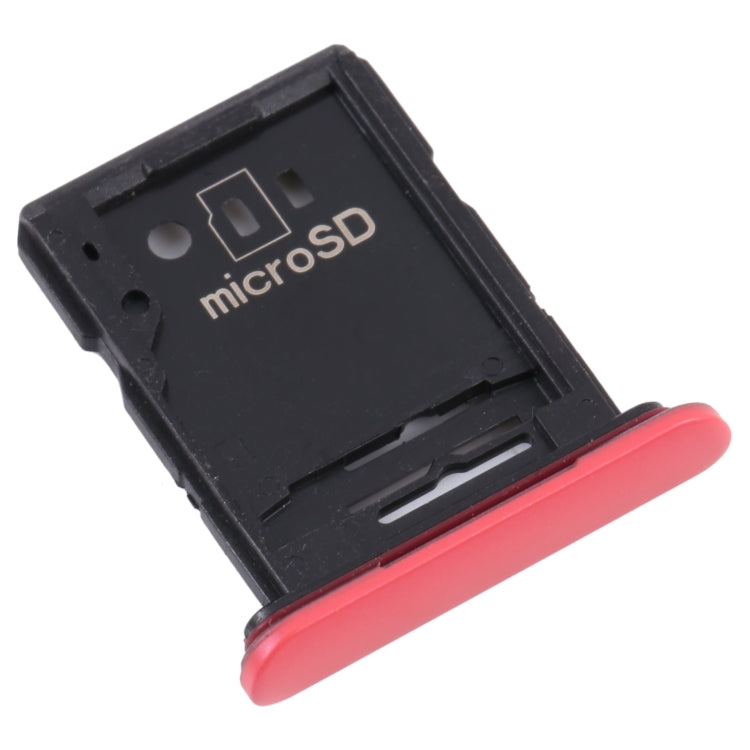 SIM Card Tray + Micro SD Card Tray for Sony Xperia 10 III (Red) - Camera by PMC TechLife | Online Shopping South Africa | PMC TechLife | Buy Now Pay Later Mobicred