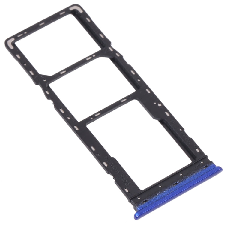 For Infinix S4 X626 SIM Card Tray + SIM Card Tray + Micro SD Card Tray (Blue) - Card Tray by PMc TechLife | Online Shopping South Africa | PMc TechLife | Buy Now Pay Later Mobicred