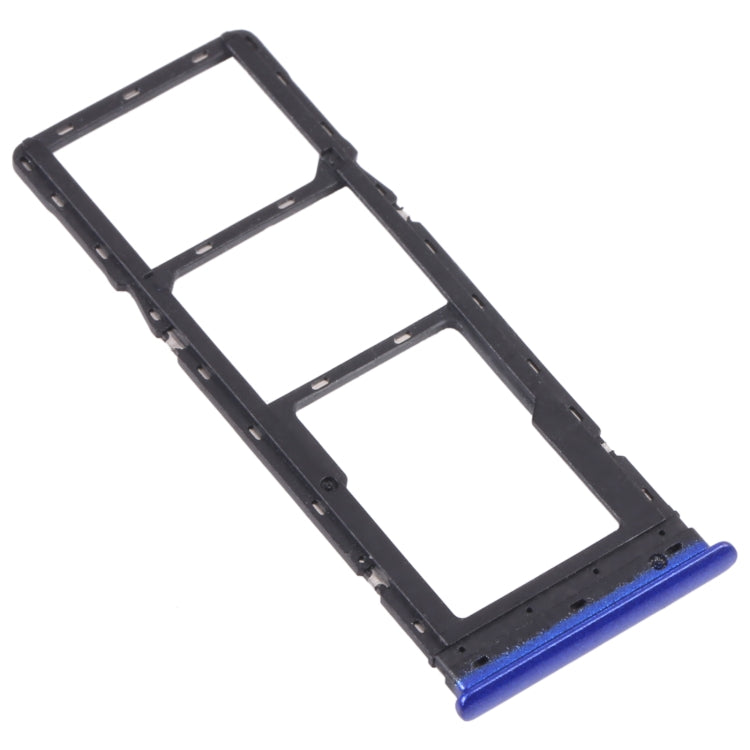 For Infinix Hot 10 Lite X657B SIM Card Tray + SIM Card Tray + Micro SD Card Tray (Blue) - Card Tray by PMc TechLife | Online Shopping South Africa | PMc TechLife | Buy Now Pay Later Mobicred
