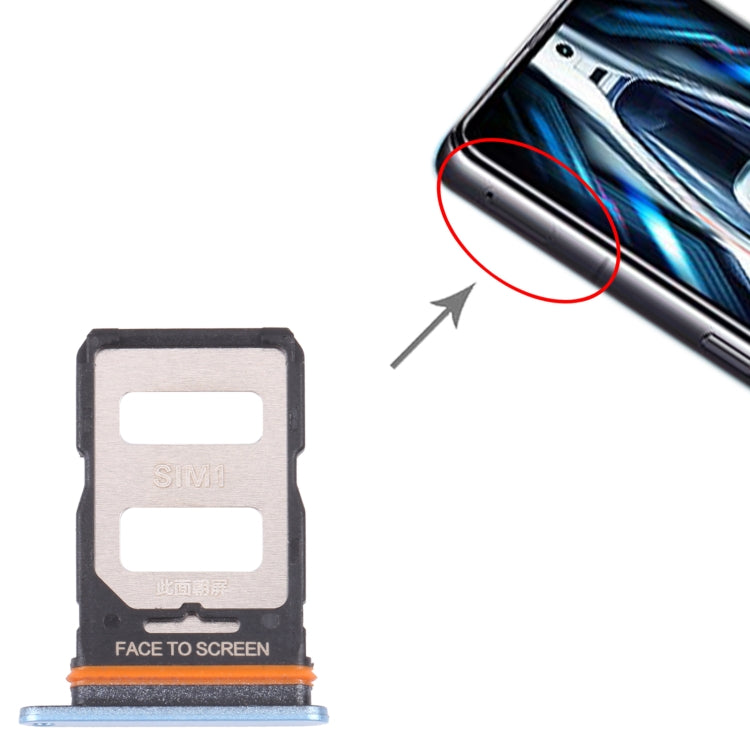 SIM Card Tray + SIM Card Tray for Xiaomi Redmi K50 Gaming(Blue) - free shipping - PMc TechLife - Order now!