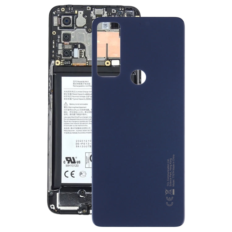 Battery Back Cover for TCL 20 R 5G/20 XE(Blue) - For TCL by PMC Jewellery | Online Shopping South Africa | PMC Jewellery | Buy Now Pay Later Mobicred