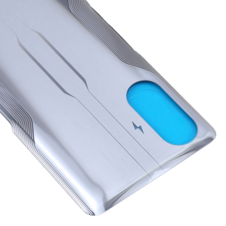 Glass Battery Back Cover for Xiaomi Redmi K40 Gaming(Silver) - Back Cover by PMC TechLife | Online Shopping South Africa | PMC TechLife | Buy Now Pay Later Mobicred