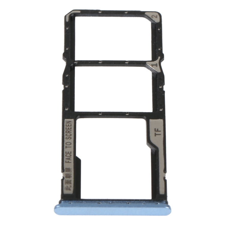 SIM Card Tray + SIM Card Tray + Micro SD Card Tray For Xiaomi Redmi Note 11E (Blue) - Card Tray by PMc TechLife | Online Shopping South Africa | PMc TechLife | Buy Now Pay Later Mobicred