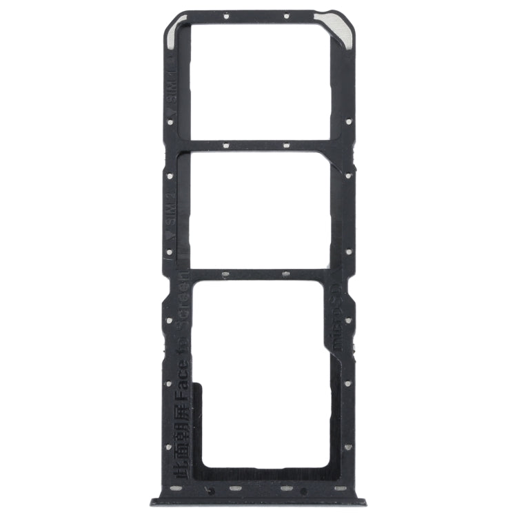 For OPPO A52 4G SIM Card Tray + SIM Card Tray + Micro SD Card Tray (Black) - Card Socket by PMc TechLife | Online Shopping South Africa | PMc TechLife | Buy Now Pay Later Mobicred