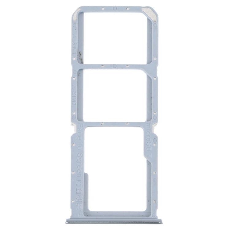 For OPPO K9S SIM Card Tray + SIM Card Tray + Micro SD Card Tray (Silver) - Card Socket by PMc TechLife | Online Shopping South Africa | PMc TechLife | Buy Now Pay Later Mobicred