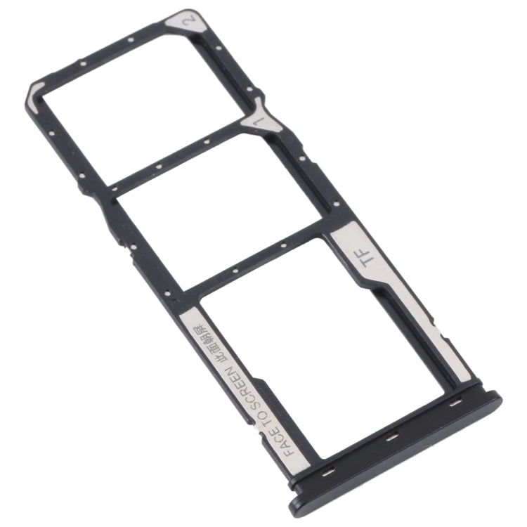 For Xiaomi Redmi A1 2022 / Redmi A1+ SIM Card Tray + SIM Card Tray + Micro SD Card Tray (Black) - Card Tray by PMc TechLife | Online Shopping South Africa | PMc TechLife | Buy Now Pay Later Mobicred