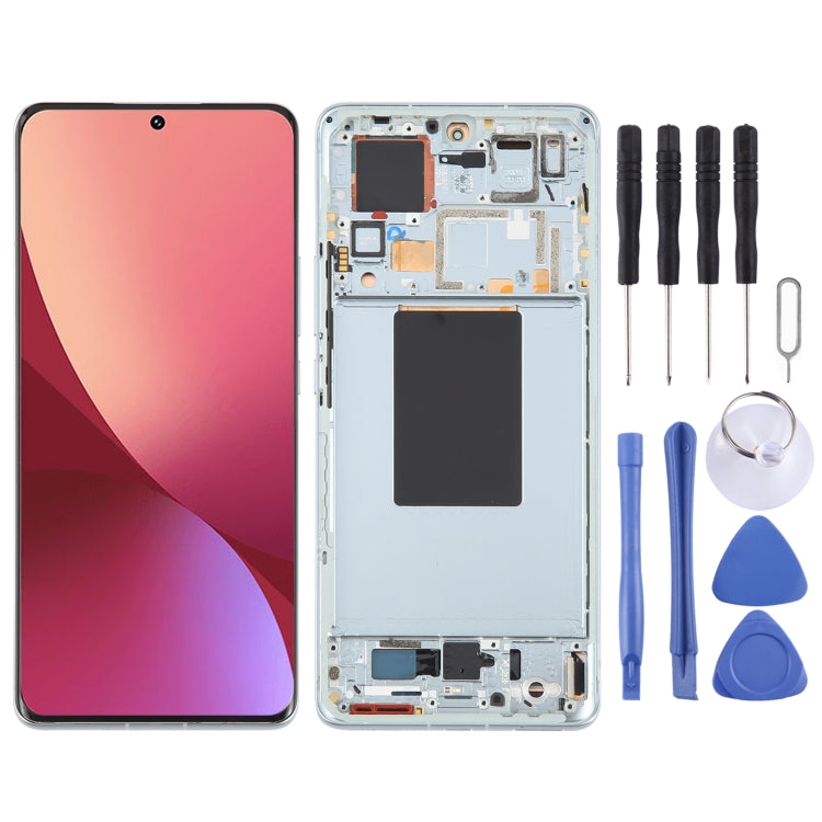 For Xiaomi 12 Pro / 12S Pro AMOLED Original LCD Screen Digitizer Full Assembly with Frame (Green) - LCD Screen by PMC TechLife | Online Shopping South Africa | PMC TechLife