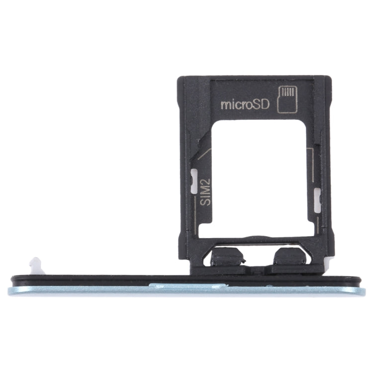 For Sony Xperia XZ1 Compact Original SIM Card Tray + Micro SD Card Tray (Blue) - Card Tray by PMC TechLife | Online Shopping South Africa | PMC TechLife