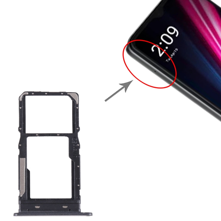For T-Mobile Revvl 6 Pro 5G SIM Card Tray + Micro SD Card Tray(Grey) - For T-Mobile by PMC TechLife | Online Shopping South Africa | PMC TechLife
