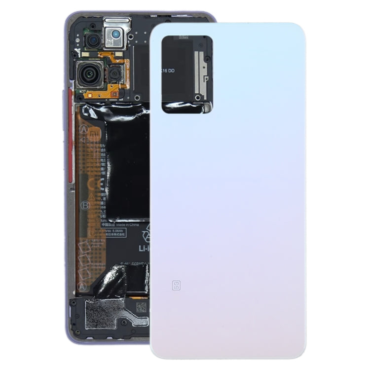 For Xiaomi 11i Glass Battery Back Cover(White) - Back Cover by PMC TechLife | Online Shopping South Africa | PMC TechLife