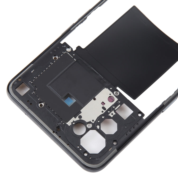 For OPPO Reno5 5G Original Middle Frame Bezel Plate (Black) - Frame Bezel Plate by PMC TechLife | Online Shopping South Africa | PMC TechLife