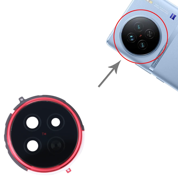 For vivo X90 Original Camera Lens Cover (Red) - Camera Parts by PMC TechLife | Online Shopping South Africa | PMC TechLife