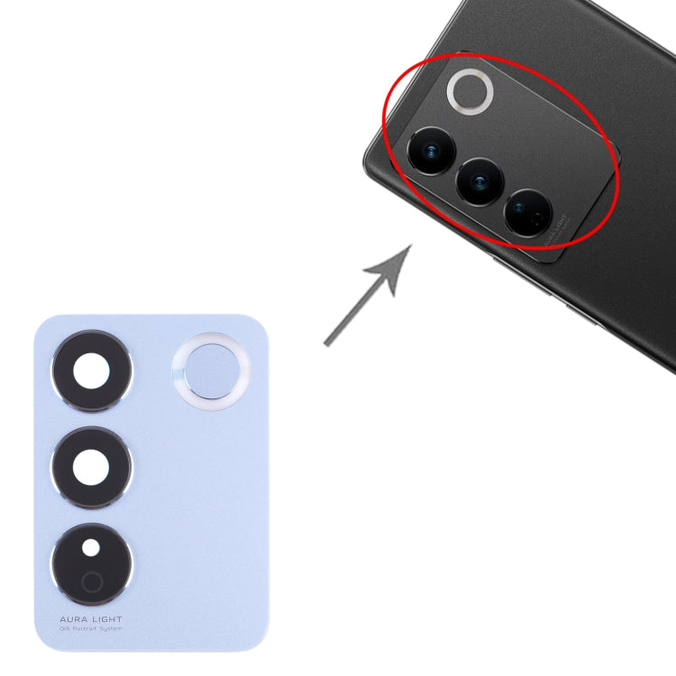 For vivo V27 / V27 Pro Original Camera Lens Cover (Blue) - Camera Parts by PMC TechLife | Online Shopping South Africa | PMC TechLife | Buy Now Pay Later Mobicred