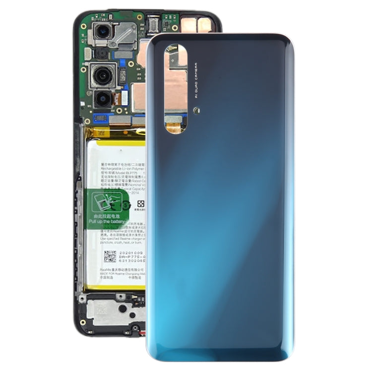 For OPPO Realme X3 / Realme X3 SuperZoom Plastic Battery Back Cover(Blue) - Back Cover by PMC Jewellery | Online Shopping South Africa | PMC Jewellery | Buy Now Pay Later Mobicred