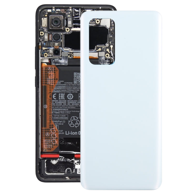 For Xiaomi Poco F5 Pro OEM Glass Material Battery Back Cover(White) - Back Cover by PMC TechLife | Online Shopping South Africa | PMC TechLife | Buy Now Pay Later Mobicred