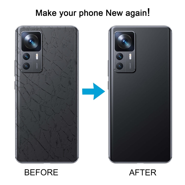 For Xiaomi 12T OEM Glass Material Battery Back Cover(Black) - Back Cover by PMC TechLife | Online Shopping South Africa | PMC TechLife | Buy Now Pay Later Mobicred