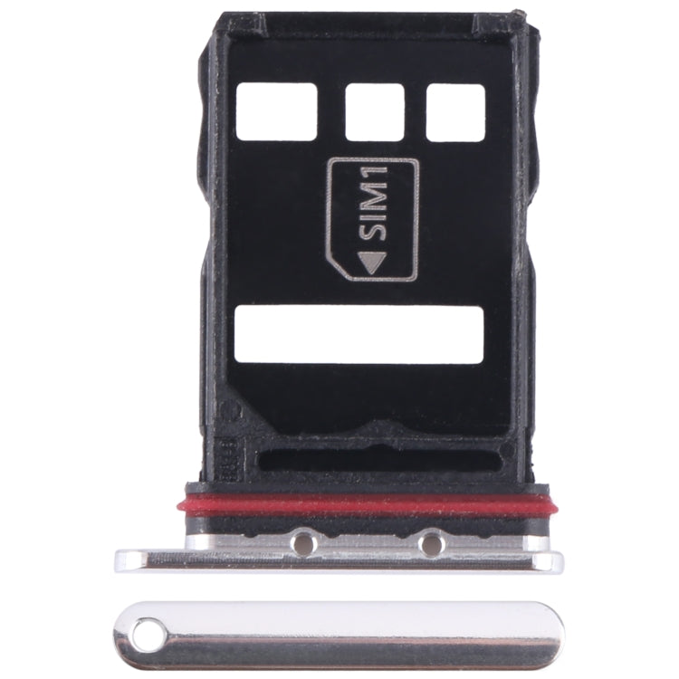 For Huawei P50E SIM + NM Card Tray (Silver) - Card Socket by PMc TechLife | Online Shopping South Africa | PMc TechLife | Buy Now Pay Later Mobicred