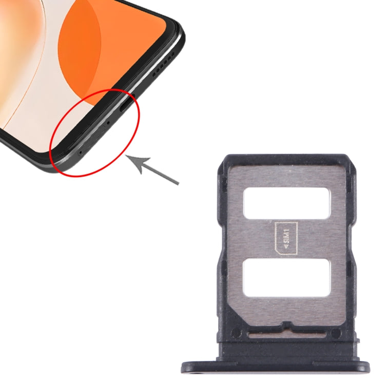 For Huawei Enjoy 60X SIM Card Tray (Black) - Card Socket by PMc TechLife | Online Shopping South Africa | PMc TechLife | Buy Now Pay Later Mobicred