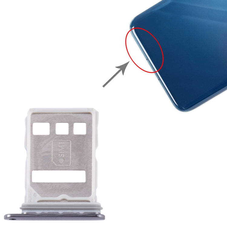 For Huawei P60 SIM + NM Card Tray (Black) - Card Socket by PMc TechLife | Online Shopping South Africa | PMc TechLife | Buy Now Pay Later Mobicred