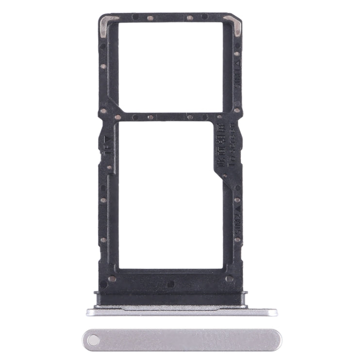 For Honor Play6C SIM + SIM / Micro SD Card Tray (Silver) - Card Socket by PMc TechLife | Online Shopping South Africa | PMc TechLife | Buy Now Pay Later Mobicred