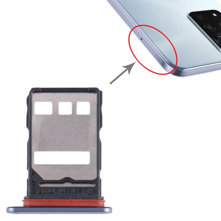 For Honor Play 50 Plus SIM Card Tray (Blue) - Card Socket by PMc TechLife | Online Shopping South Africa | PMc TechLife | Buy Now Pay Later Mobicred