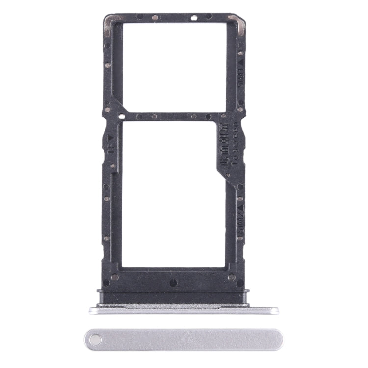 For Honor X5 SIM + SIM / Micro SD Card Tray (Silver) - Card Socket by PMc TechLife | Online Shopping South Africa | PMc TechLife | Buy Now Pay Later Mobicred