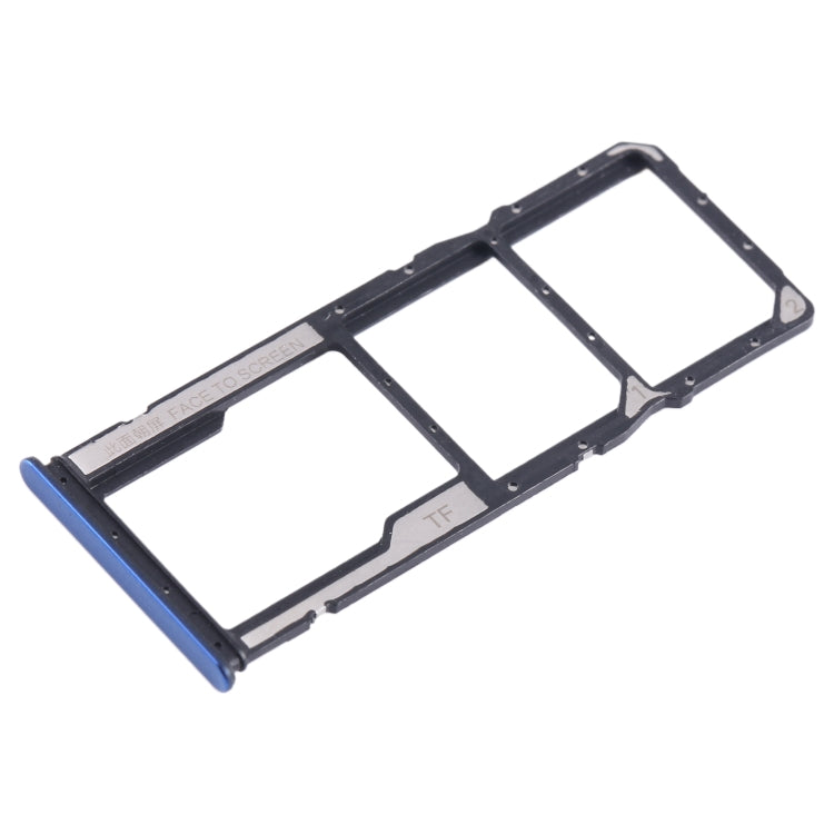 For Xiaomi Poco M4 Pro SIM Card Tray + SIM Card Tray + Micro SD Card Tray (Dark Blue) - free shipping - PMC TechLife - Order now!