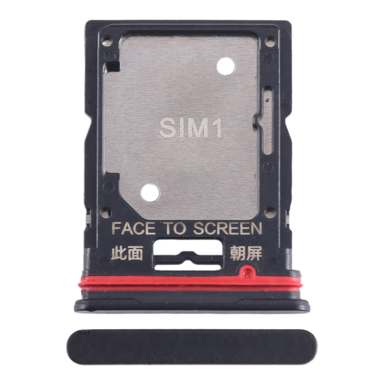 For Xiaomi Poco X4 GT SIM Card Tray + SIM Card Tray / Micro SD Card Tray (Black) - Card Tray by PMC TechLife | Online Shopping South Africa | PMC TechLife