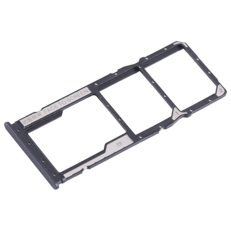 For Xiaomi Poco C55 SIM Card Tray + SIM Card Tray + Micro SD Card Tray (Black) - Card Tray by PMC TechLife | Online Shopping South Africa | PMC TechLife