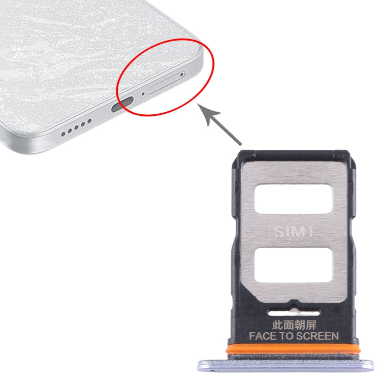 For Xiaomi Note 13 Pro SIM Card Tray + SIM Card Tray (Purple) - Card Tray by PMC TechLife | Online Shopping South Africa | PMC TechLife