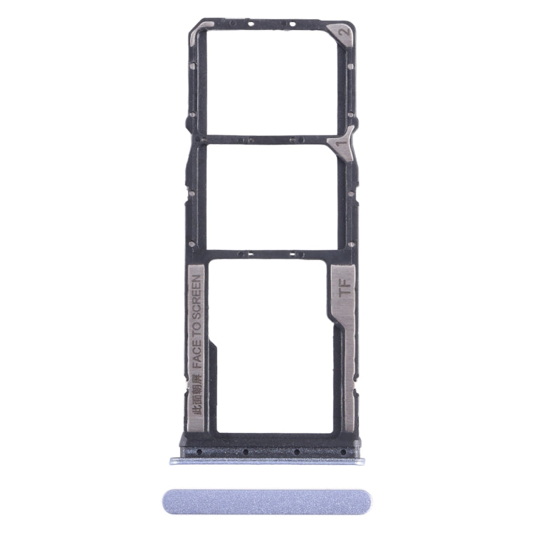 For Xiaomi Redmi 13C SIM Card Tray + SIM Card Tray + Micro SD Card Tray (Purple) - Card Tray by PMC TechLife | Online Shopping South Africa | PMC TechLife