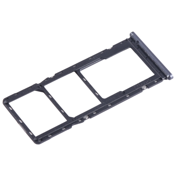 For Tecno Spark 7T SIM Card Tray + SIM Card Tray + Micro SD Card Tray (Black) - Card Tray by PMC TechLife | Online Shopping South Africa | PMC TechLife